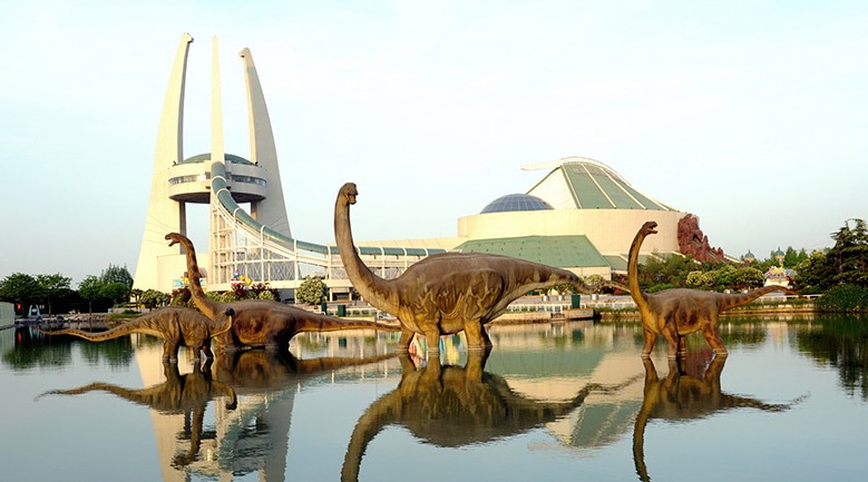 Парк динозавров в Чанчжоу. Китай
