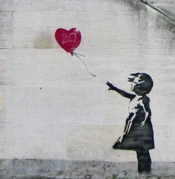 «Девочка с воздушным шаром», Лондон