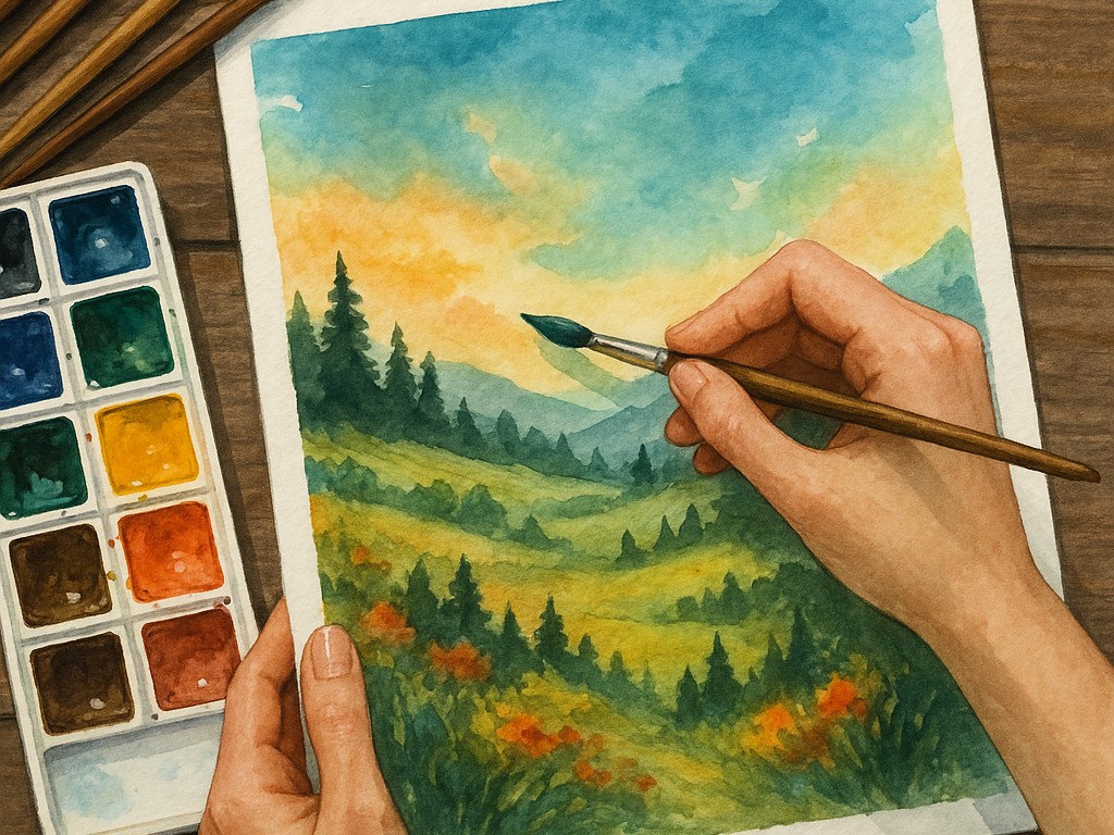 Рисование акварелью