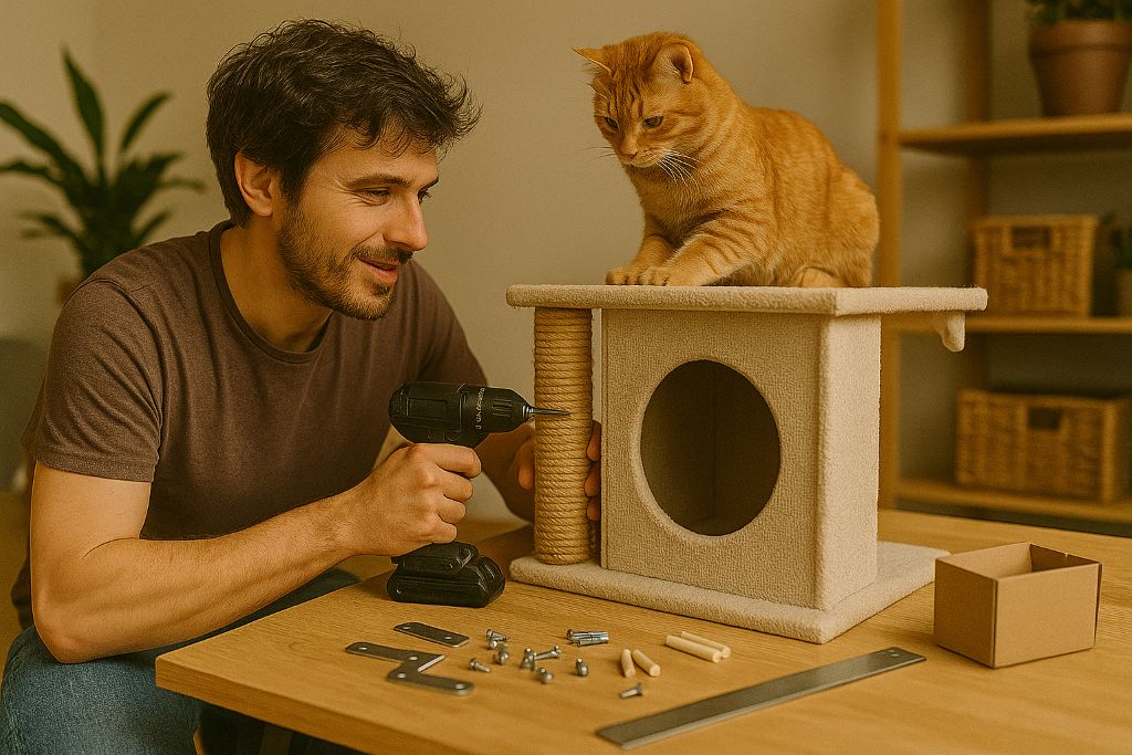Создание домиков, когтеточек и игрушек для животных