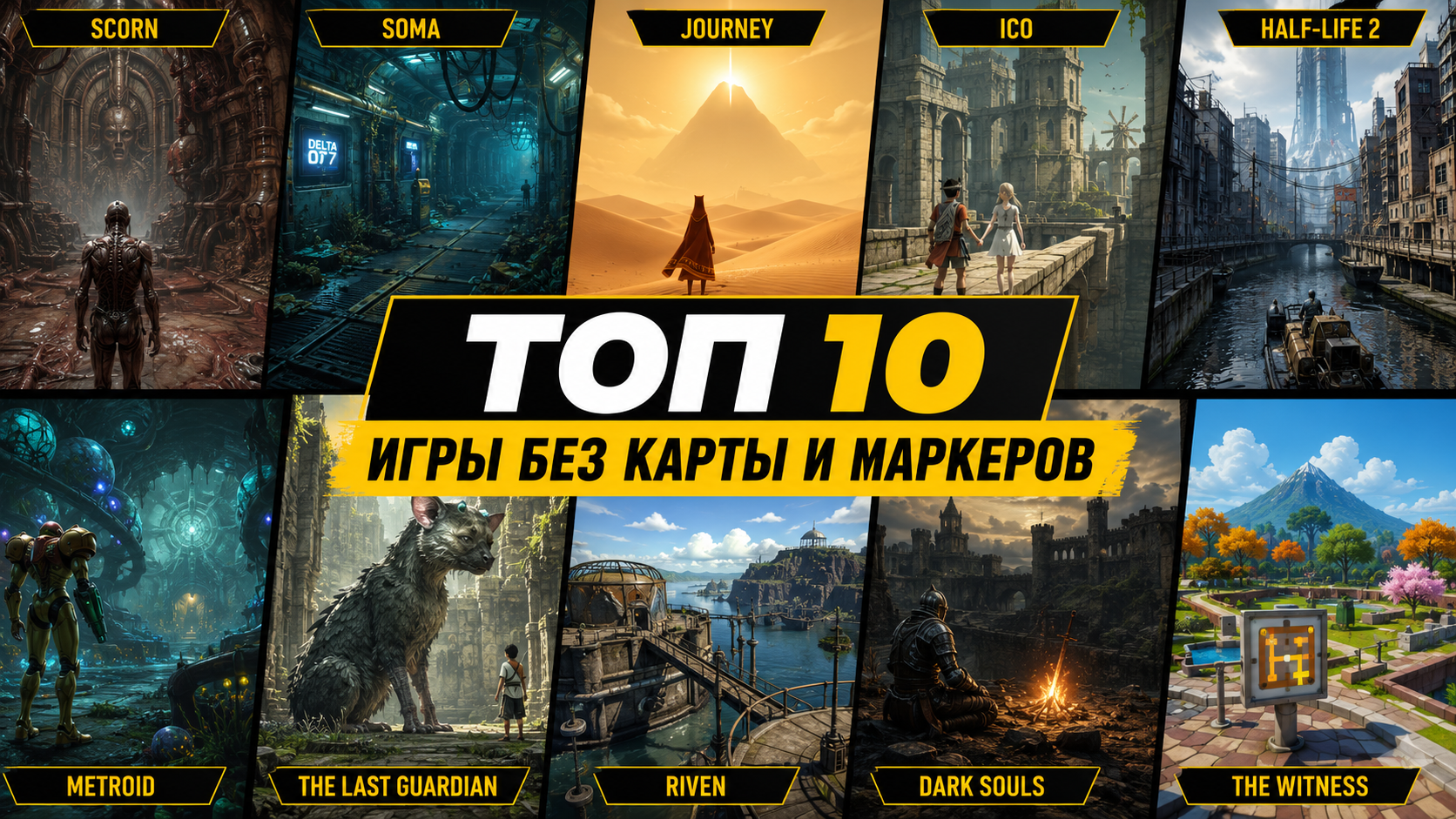 Топ 10 игр без карты, компаса и навигационных маркеров