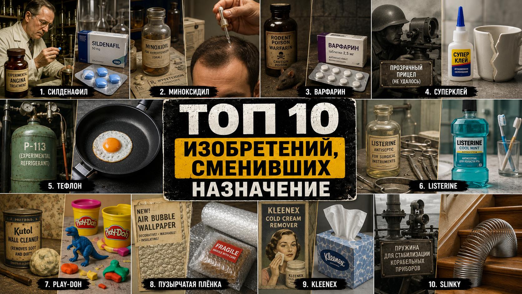 Топ 10 изобретений, полностью изменивших назначение