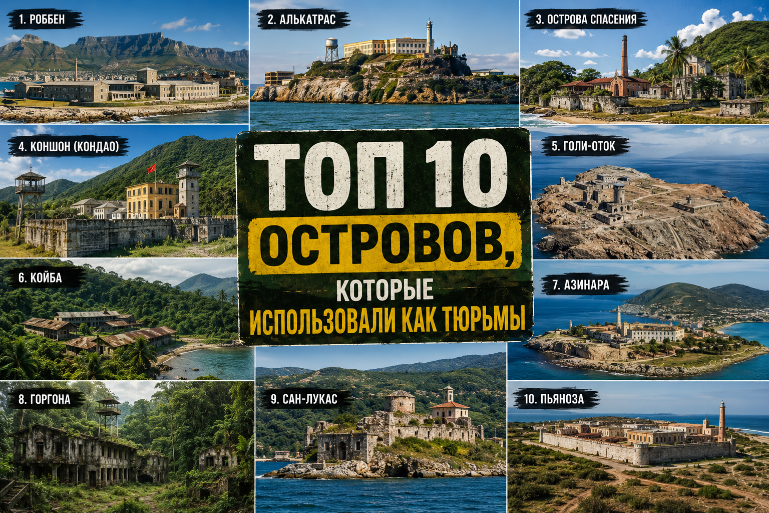 Топ 10 островов мира, которые использовали как тюрьмы