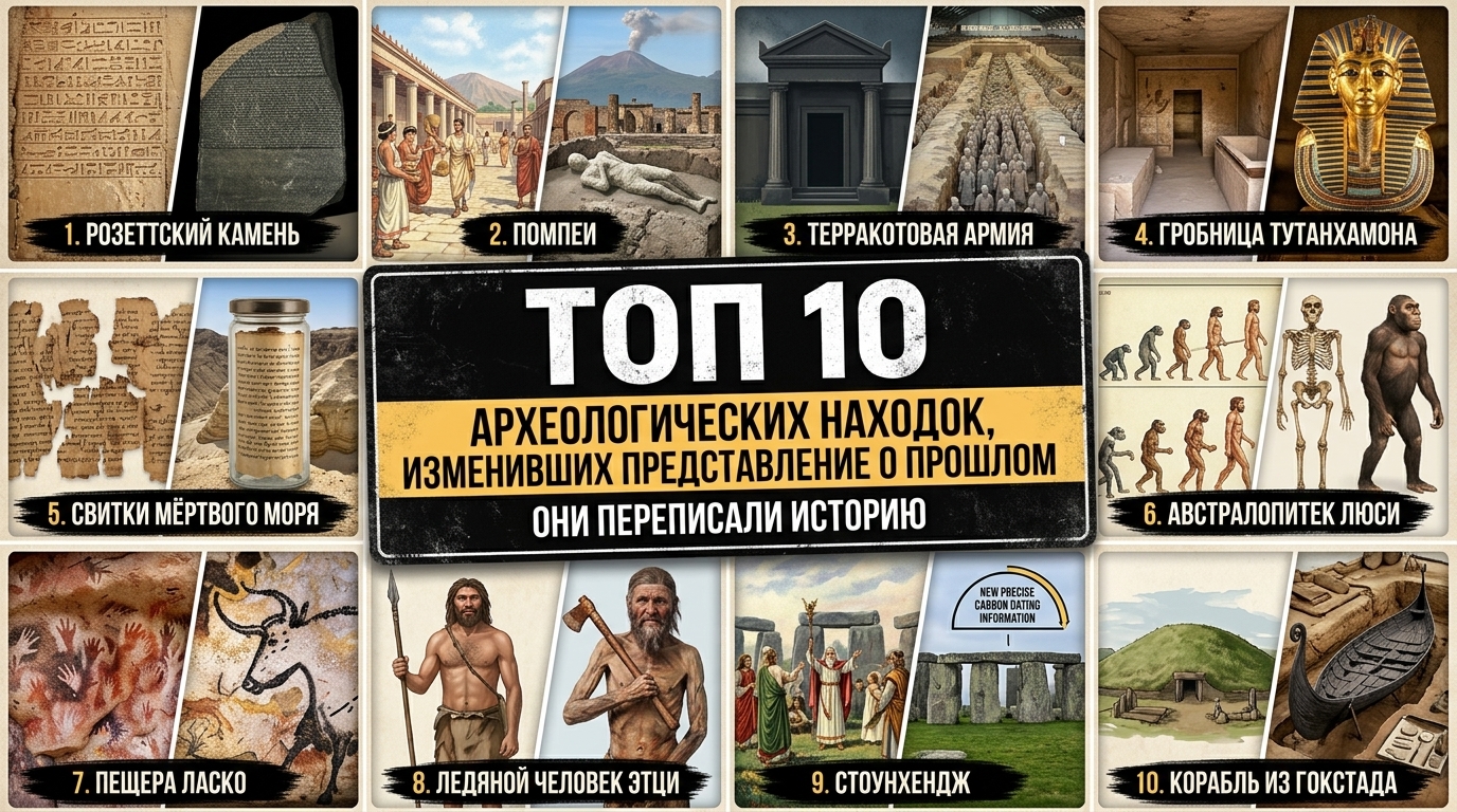 Топ 10 археологических находок, изменивших представление о прошлом