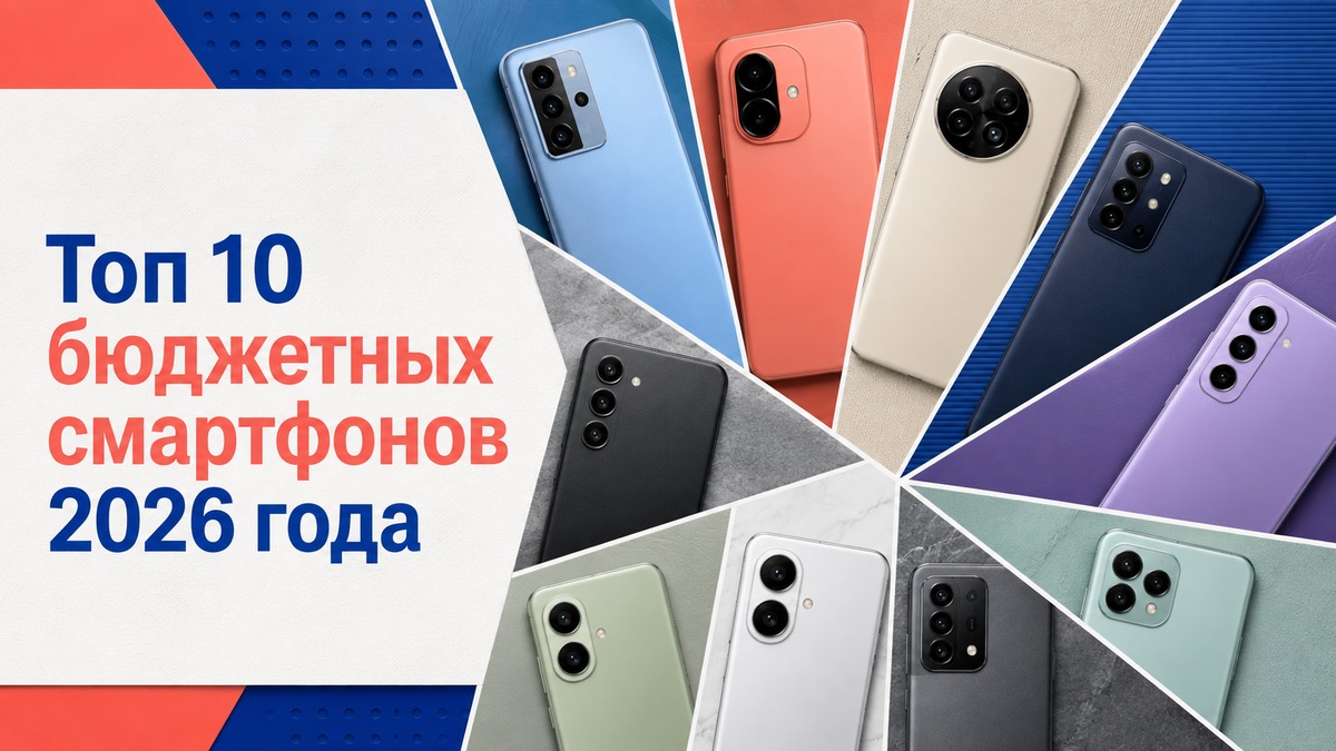 Топ 10 бюджетных смартфонов 2026 года