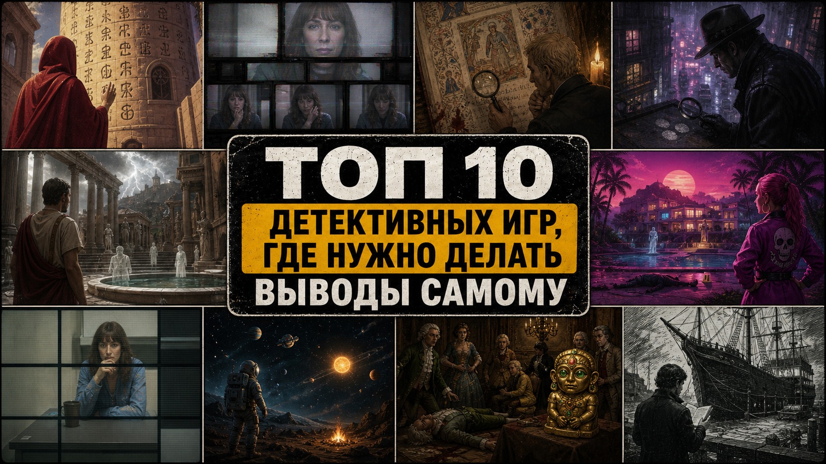 Топ 10 детективных игр, где нужно делать выводы самому