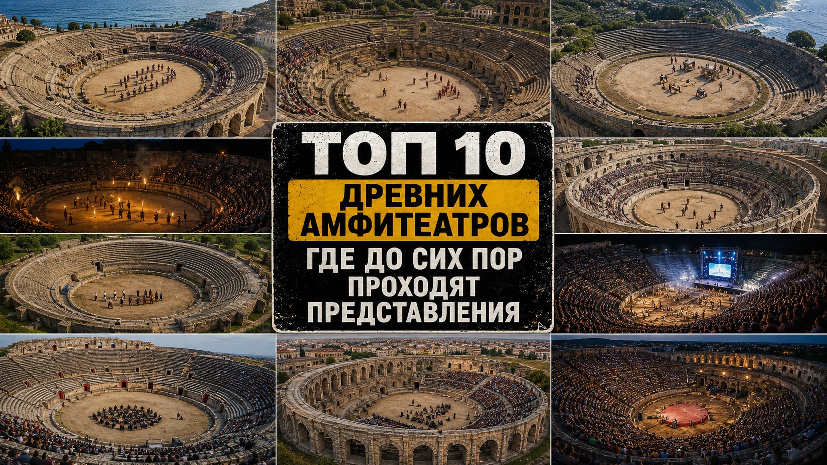 Топ 10 древних амфитеатров, где до сих пор проходят представления