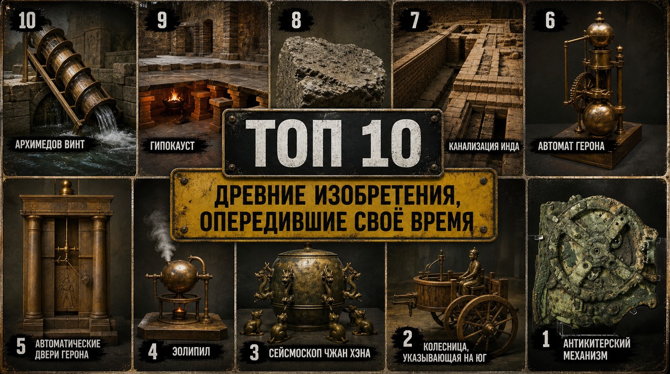 Топ 10 древних изобретений, опередивших своё время