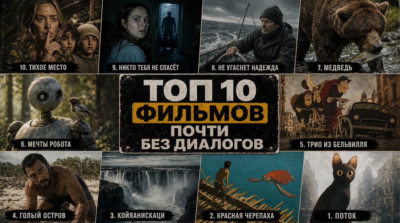 Топ 10 фильмов почти без диалогов