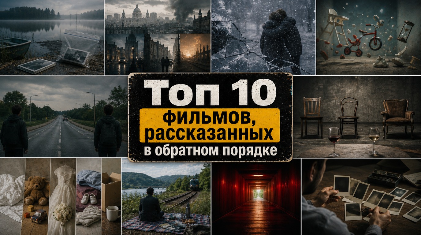 Топ 10 фильмов, рассказанных в обратном порядке