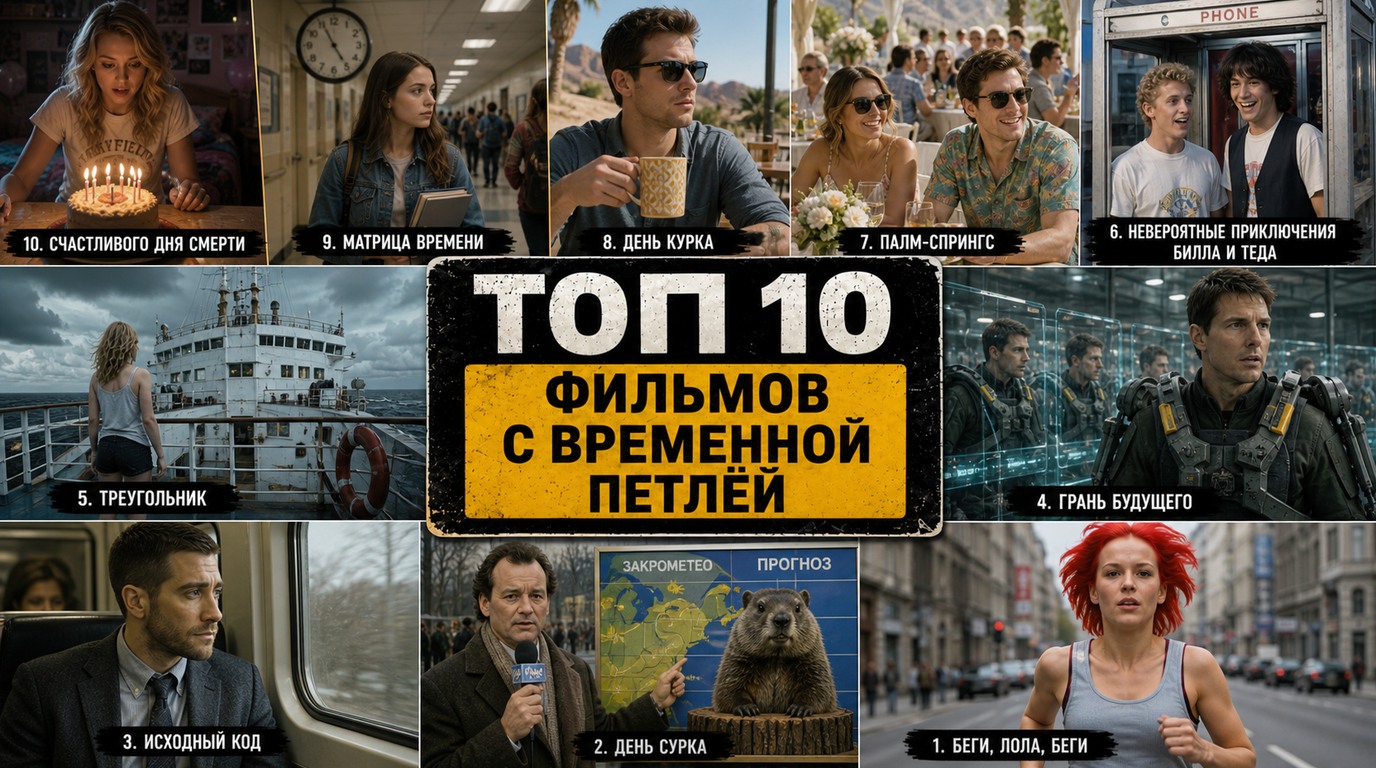 Топ 10 фильмов с временной петлёй