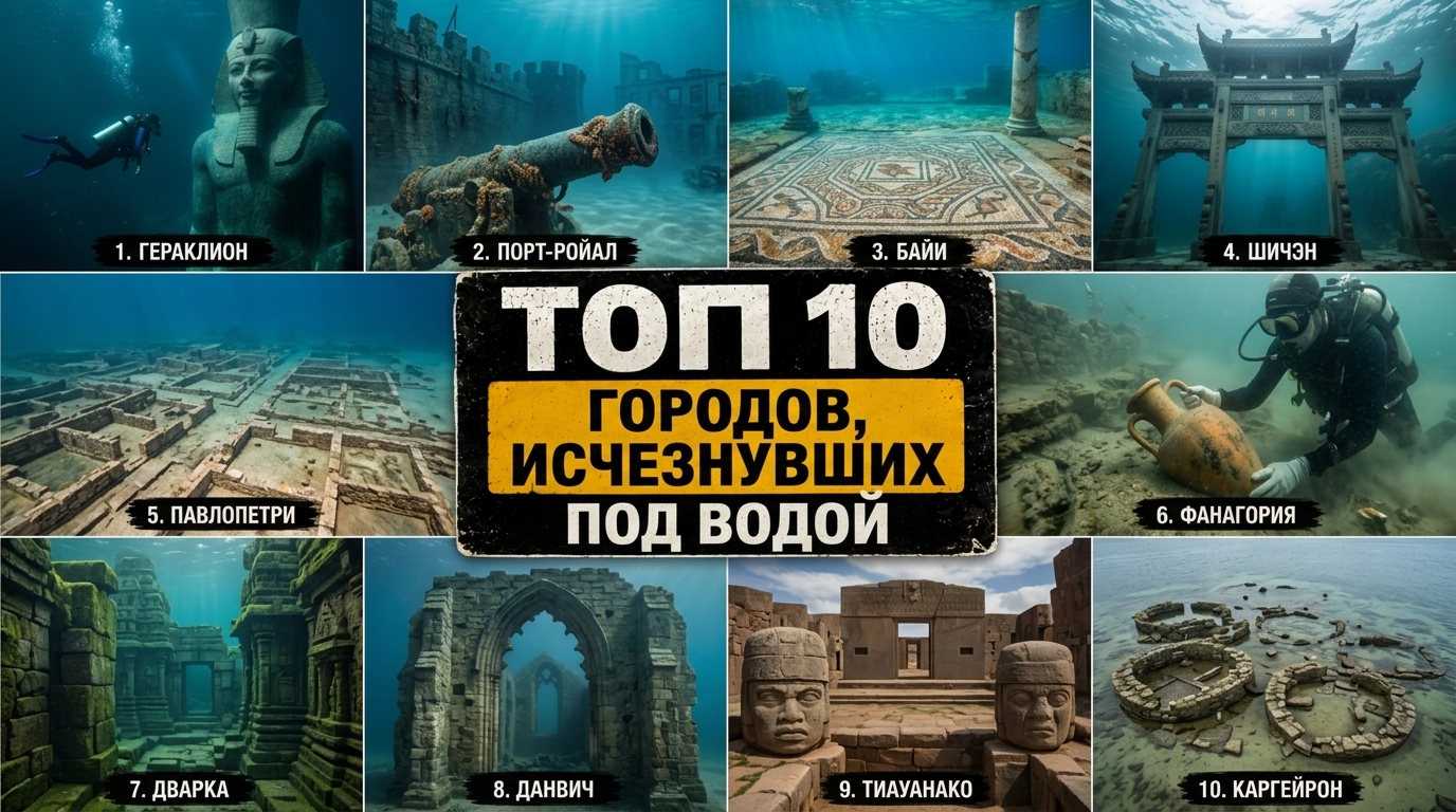 Топ 10 городов, исчезнувших под водой