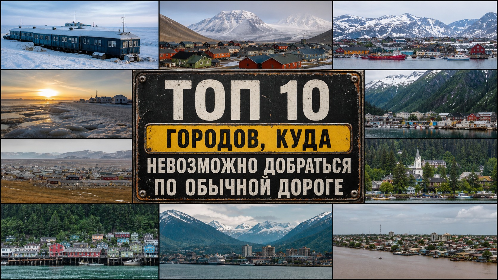 Топ 10 городов, куда невозможно добраться по обычной дороге