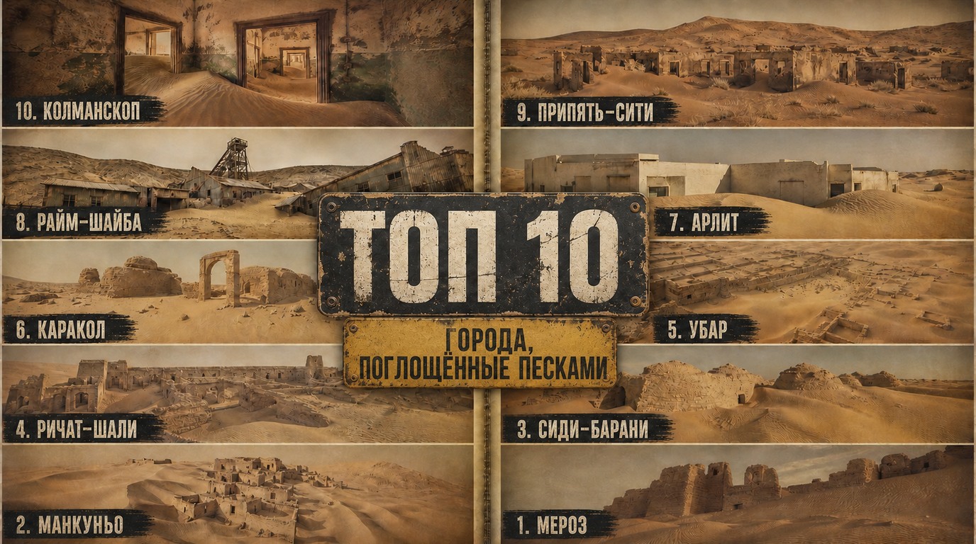 Топ 10 городов, поглощённых песками