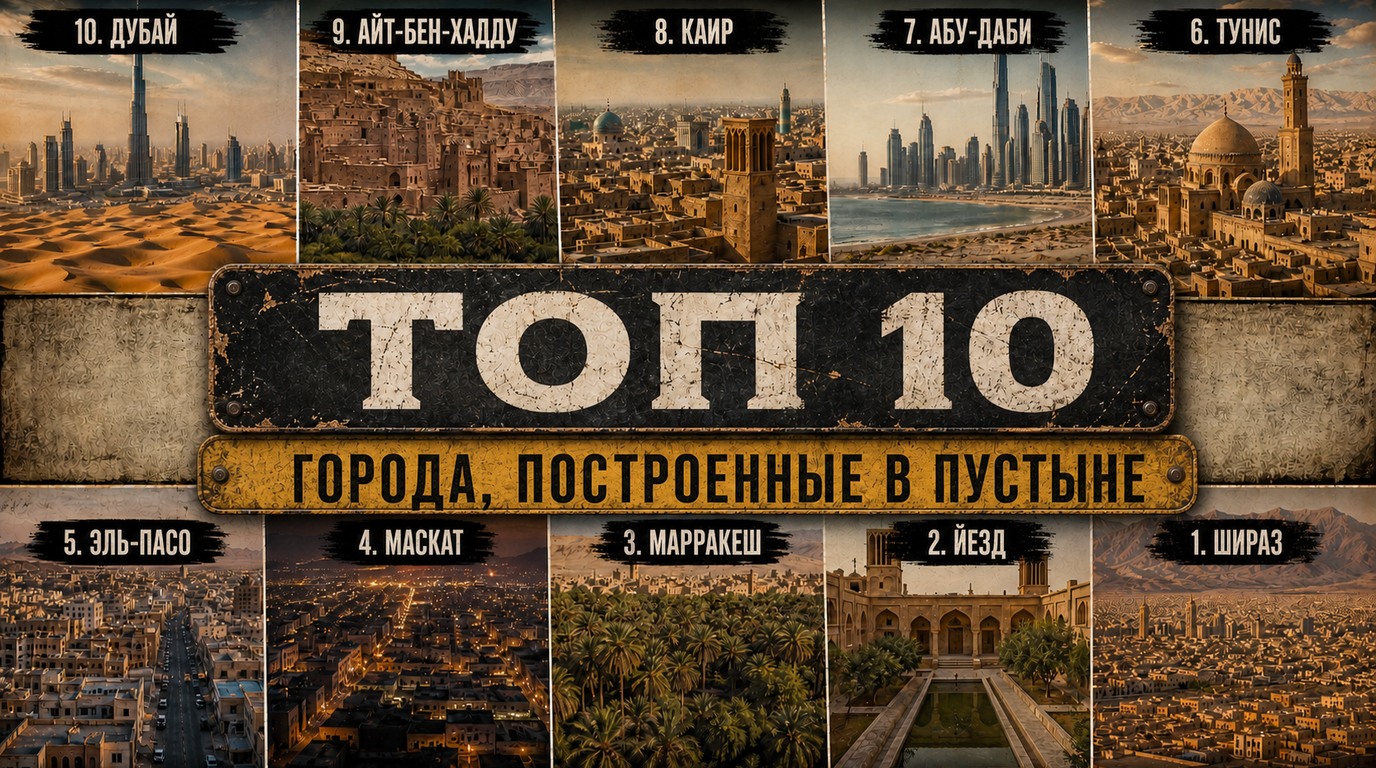 Топ 10 городов, построенных в пустыне