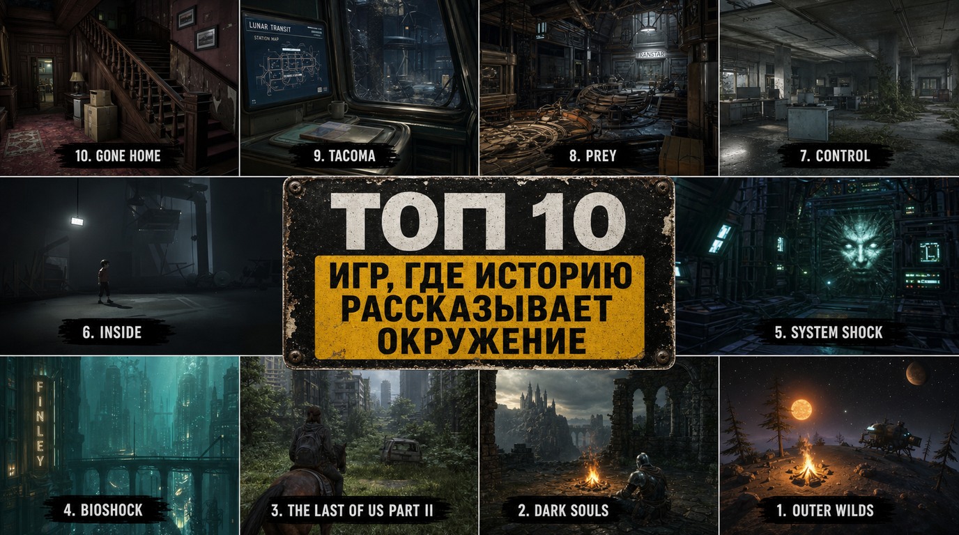 Топ 10 игр, где историю рассказывает окружение
