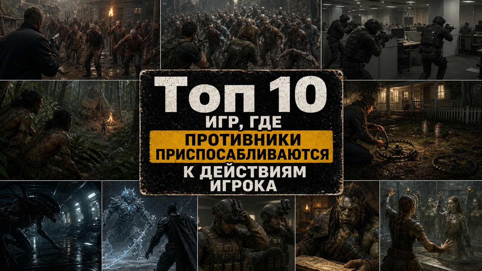 Топ 10 игр, где противники приспосабливаются к действиям игрока