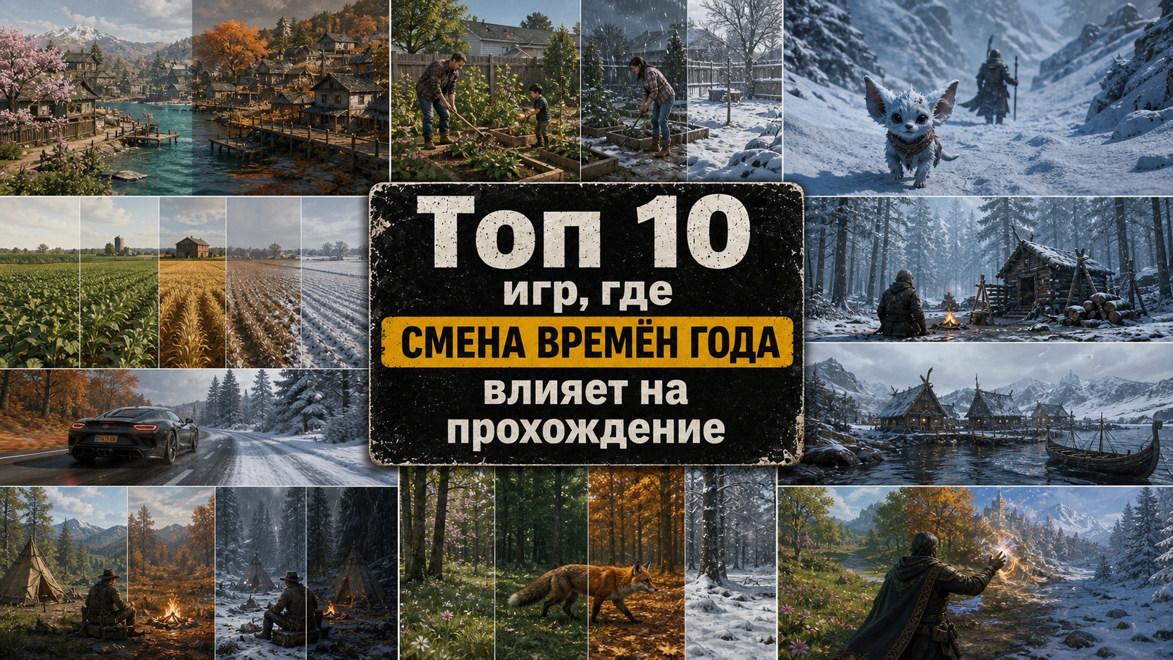 Топ 10 игр, где смена времён года влияет на прохождение