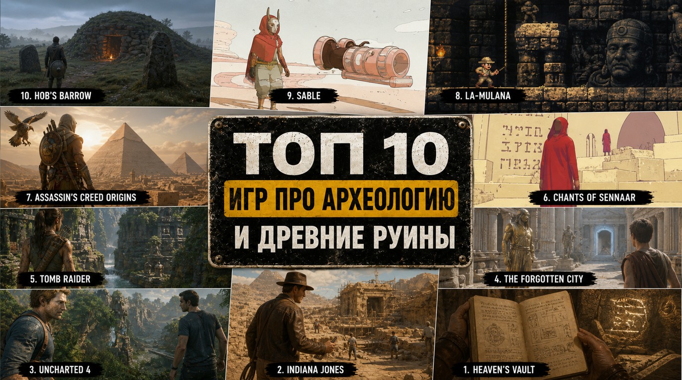 Топ 10 игр про археологию и древние руины