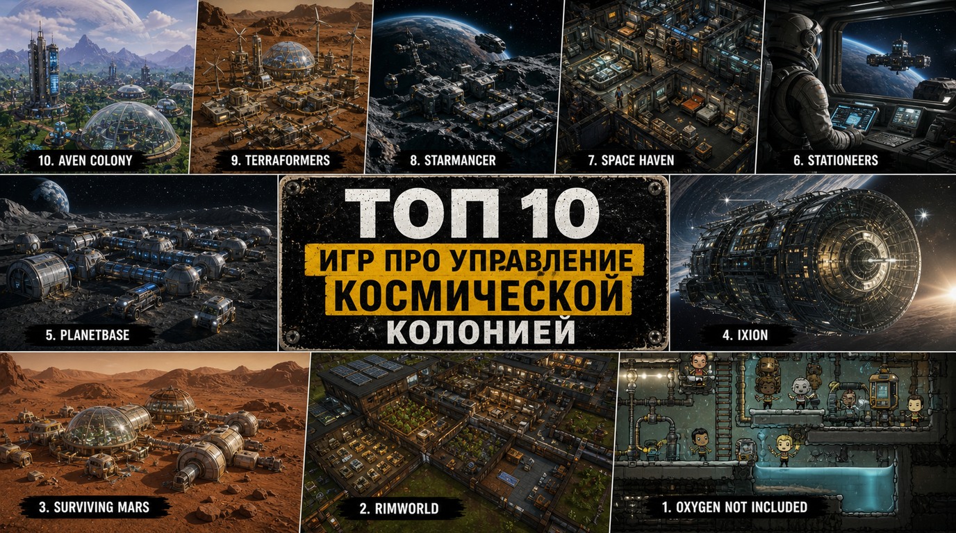 Топ 10 игр про управление космической колонией