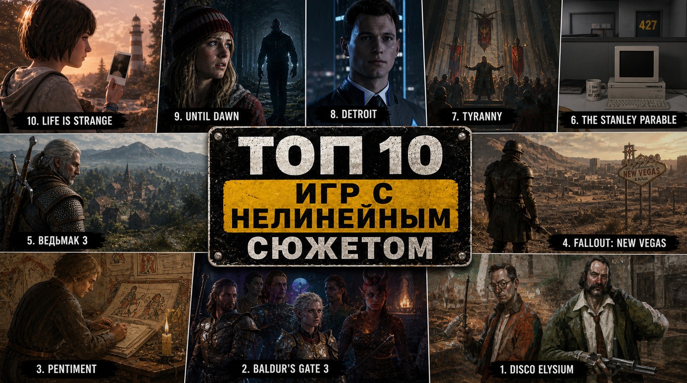 Топ 10 игр с нелинейным сюжетом