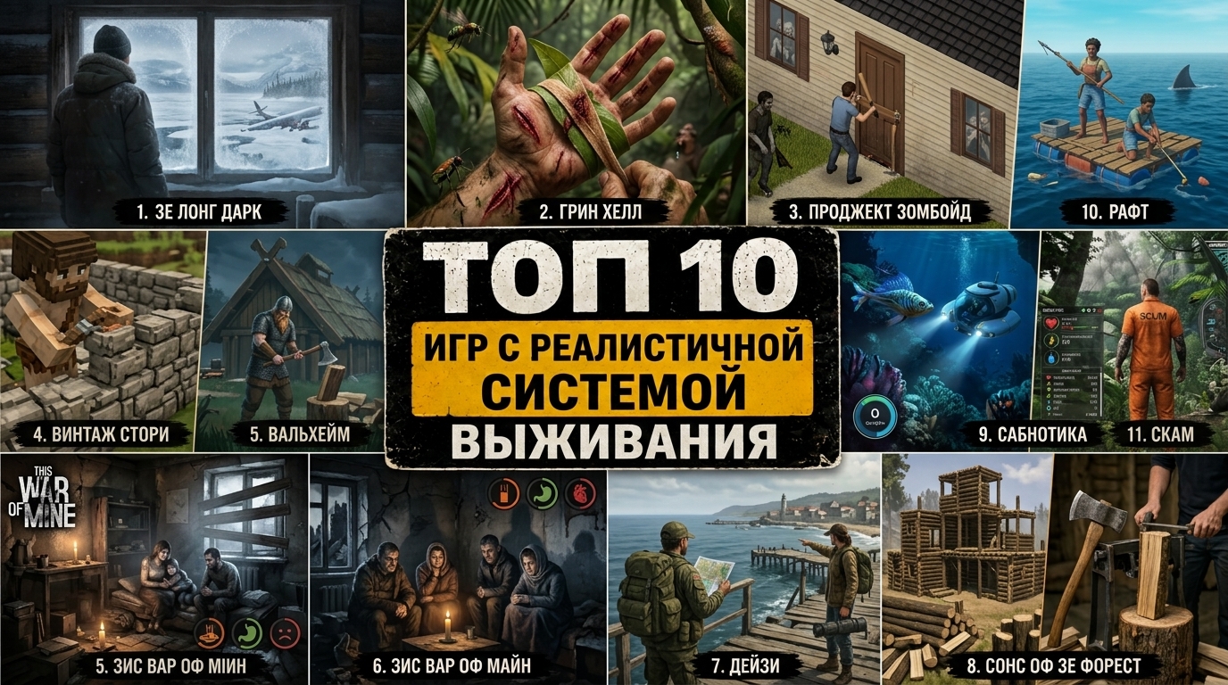 Топ 10 игр с реалистичной системой выживания