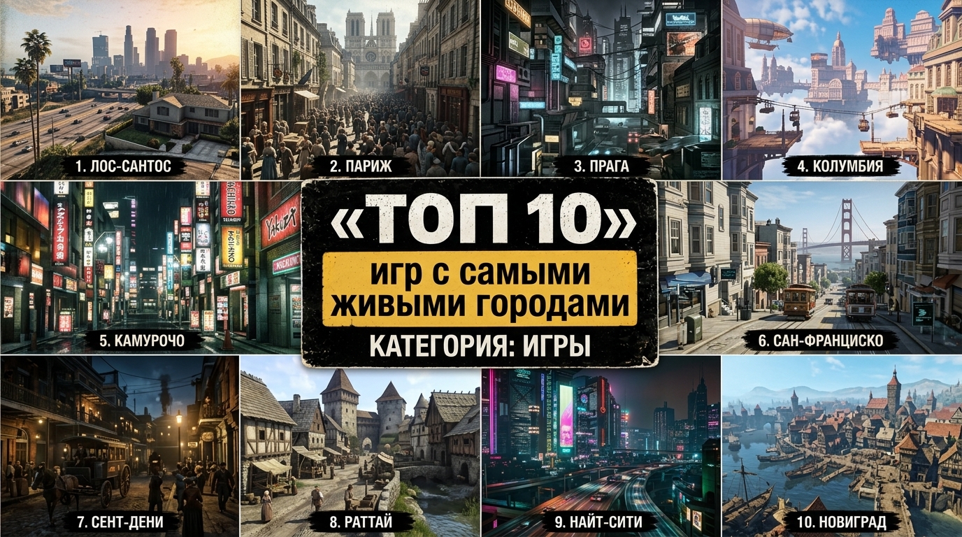 Топ 10 игр с самыми живыми городами