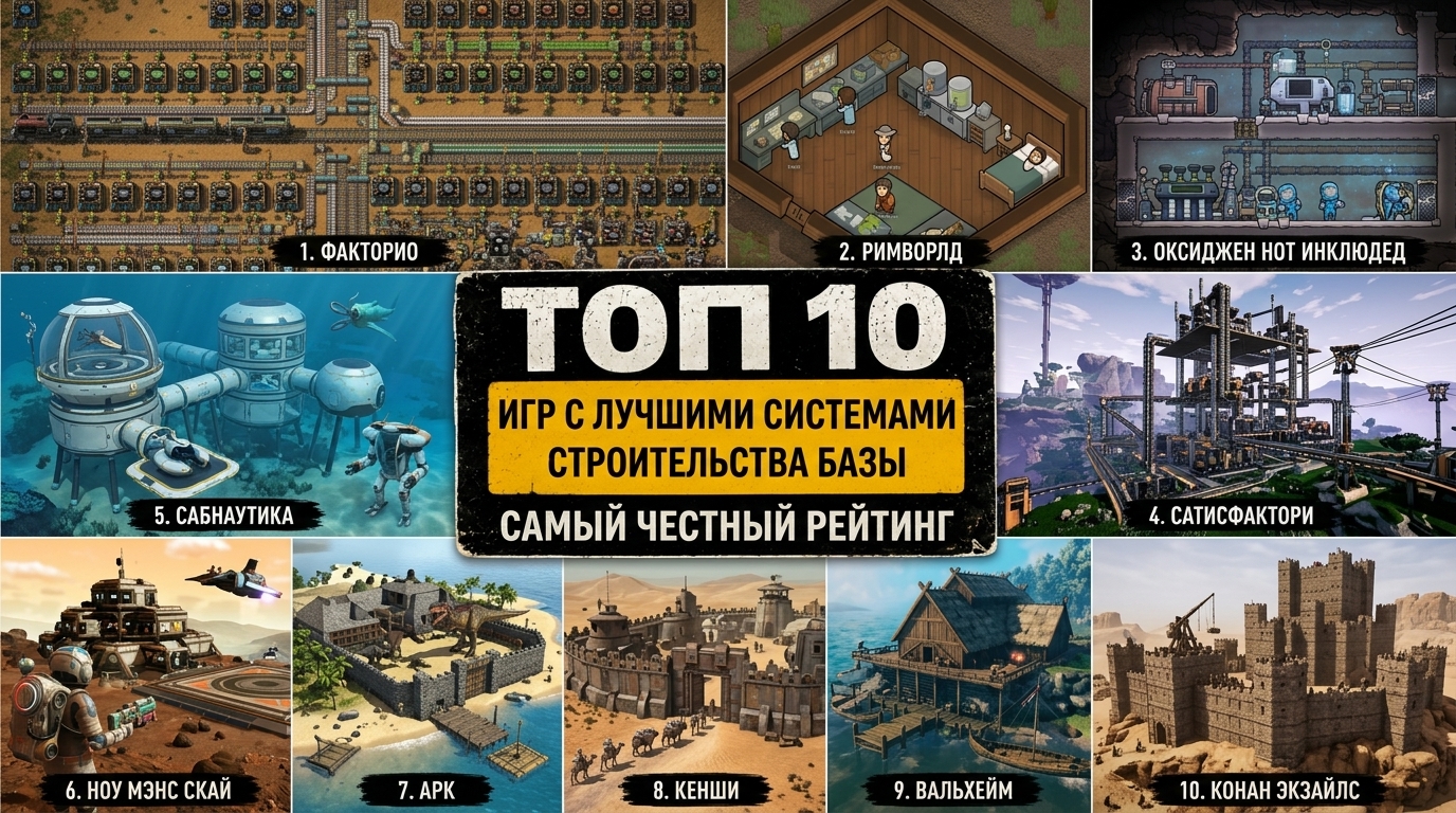 Топ 10 игр с лучшими системами строительства базы