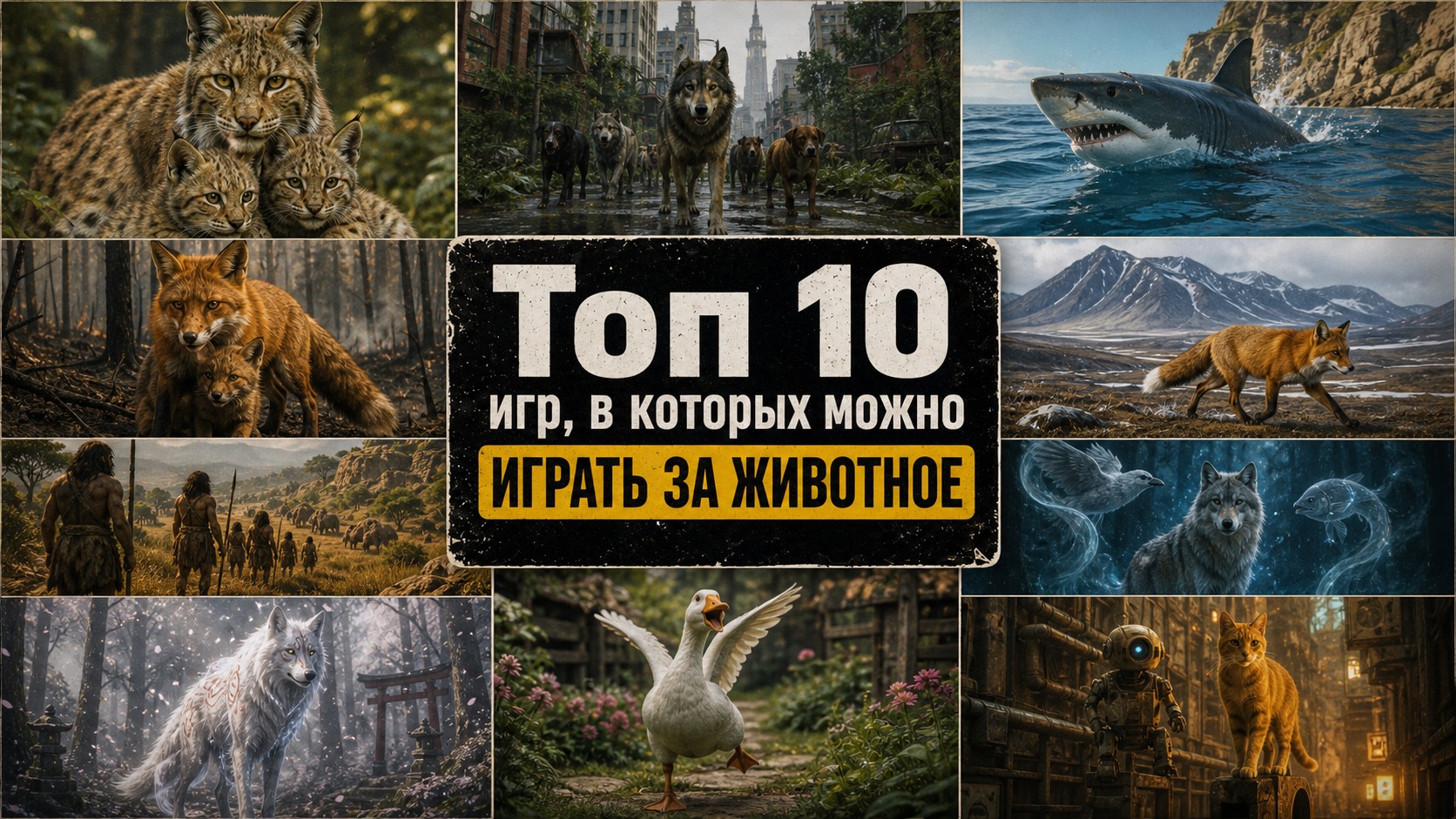 Топ 10 игр, в которых можно играть за животное