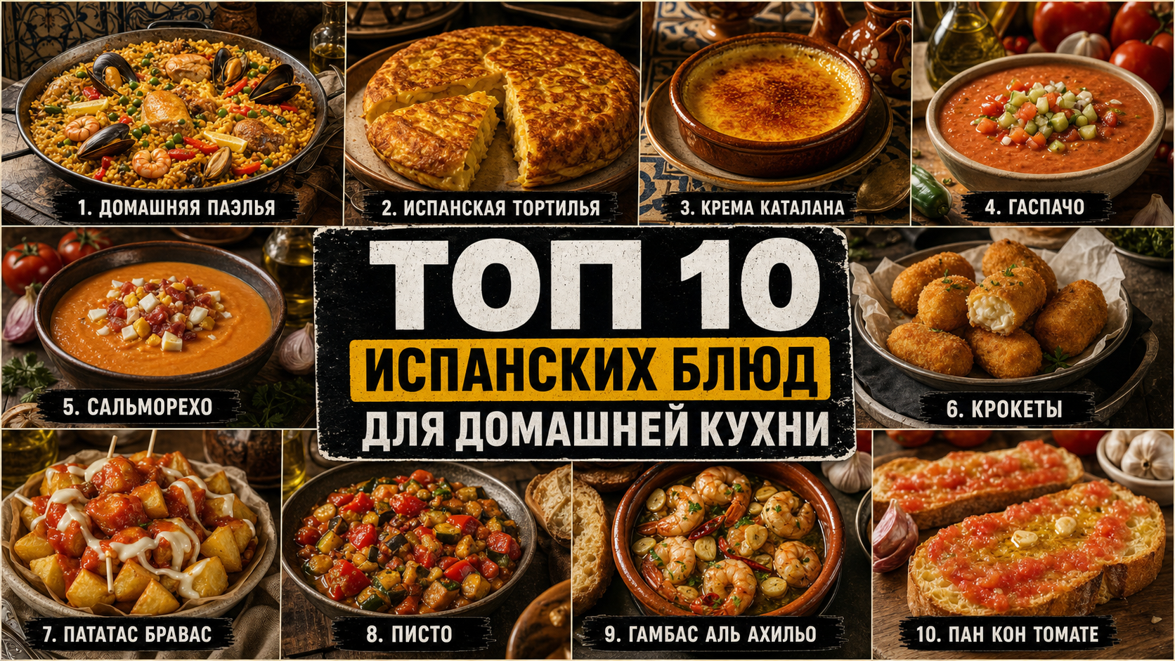 Топ 10 испанских блюд, которые можно приготовить дома