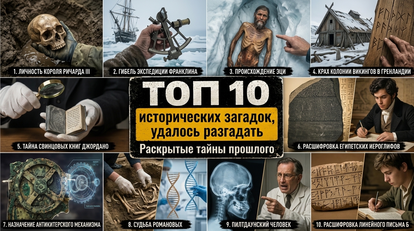 Топ 10 исторических загадок, которые удалось разгадать