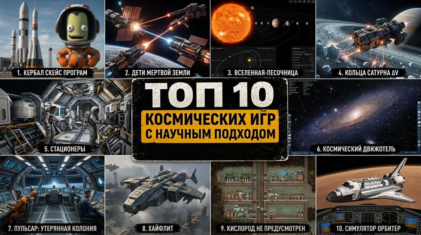 Топ 10 космических игр с научным подходом