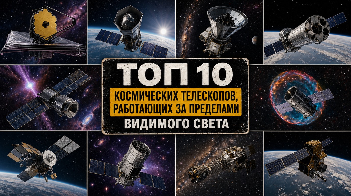 Топ 10 космических телескопов, работающих за пределами видимого света