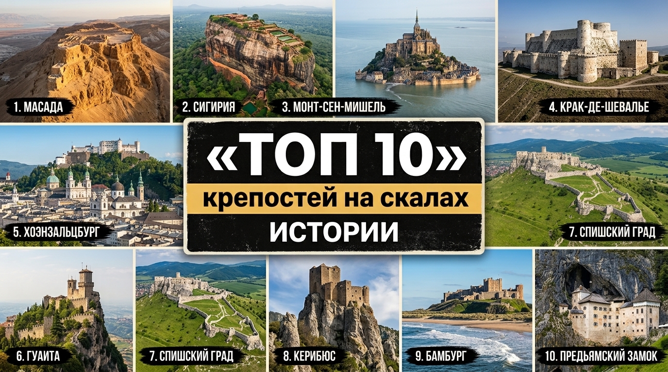 Топ 10 крепостей на скалах