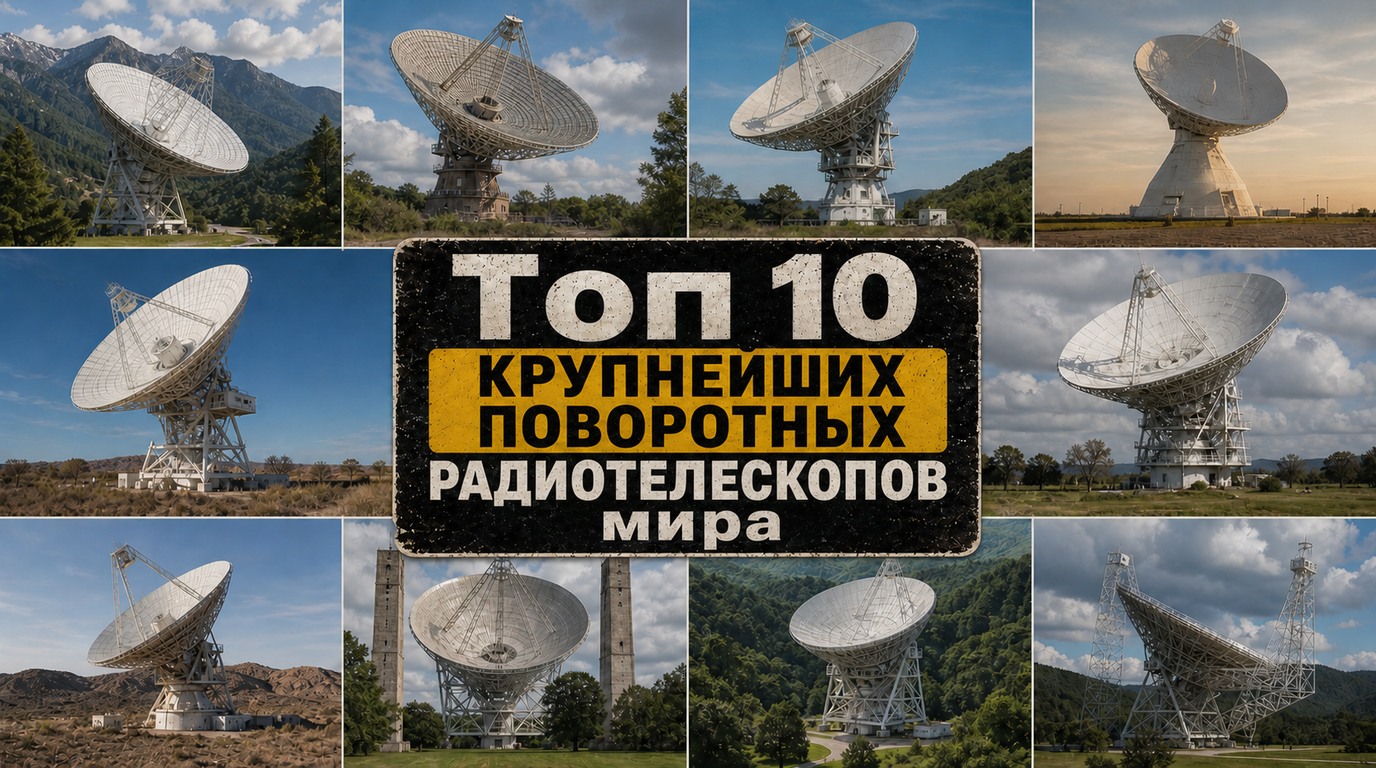 Топ 10 крупнейших поворотных радиотелескопов мира