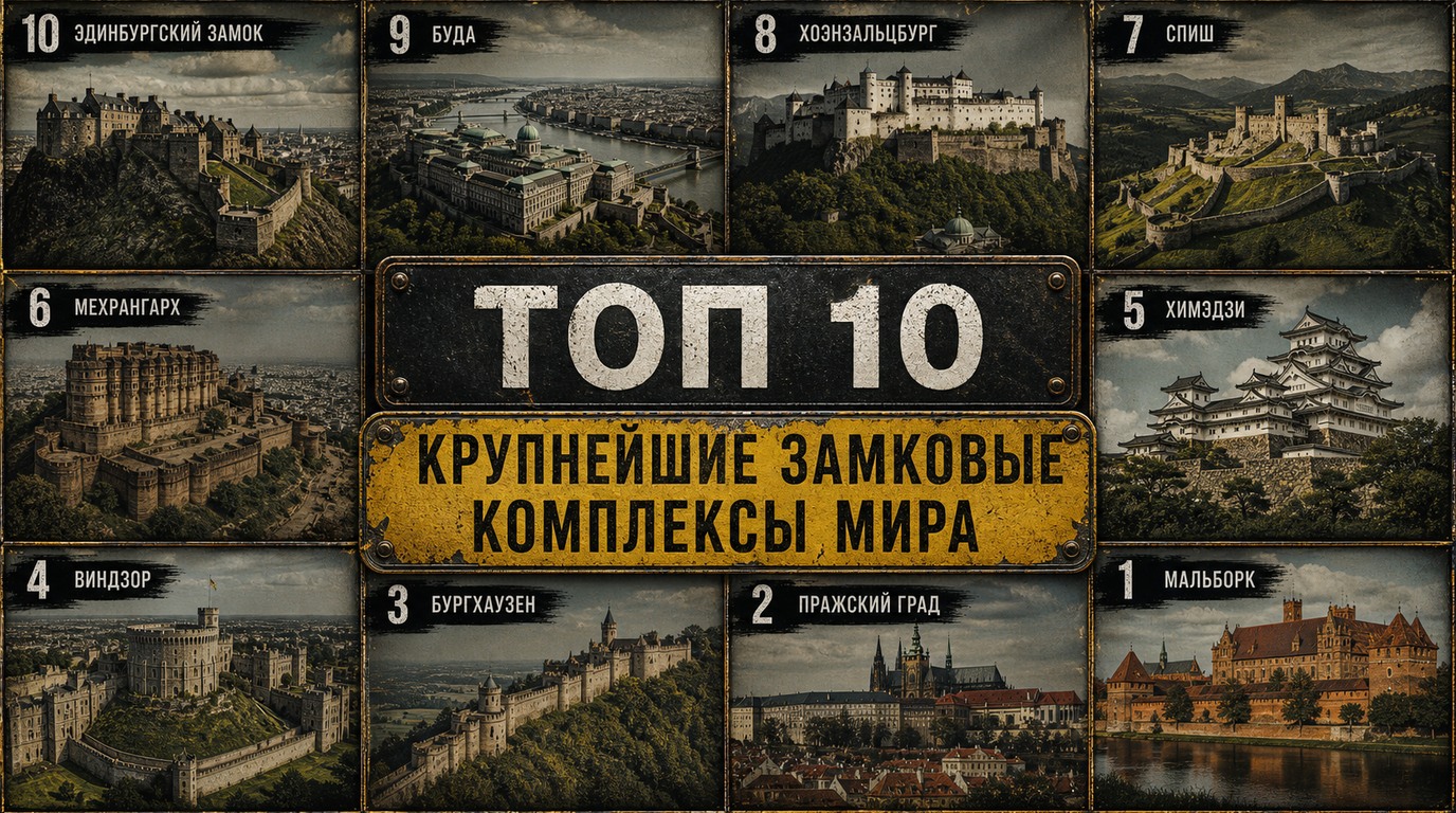 Топ 10 крупнейших замковых комплексов мира