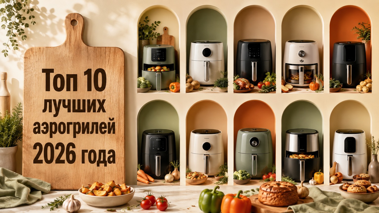 Топ 10 лучших аэрогрилей 2026 года