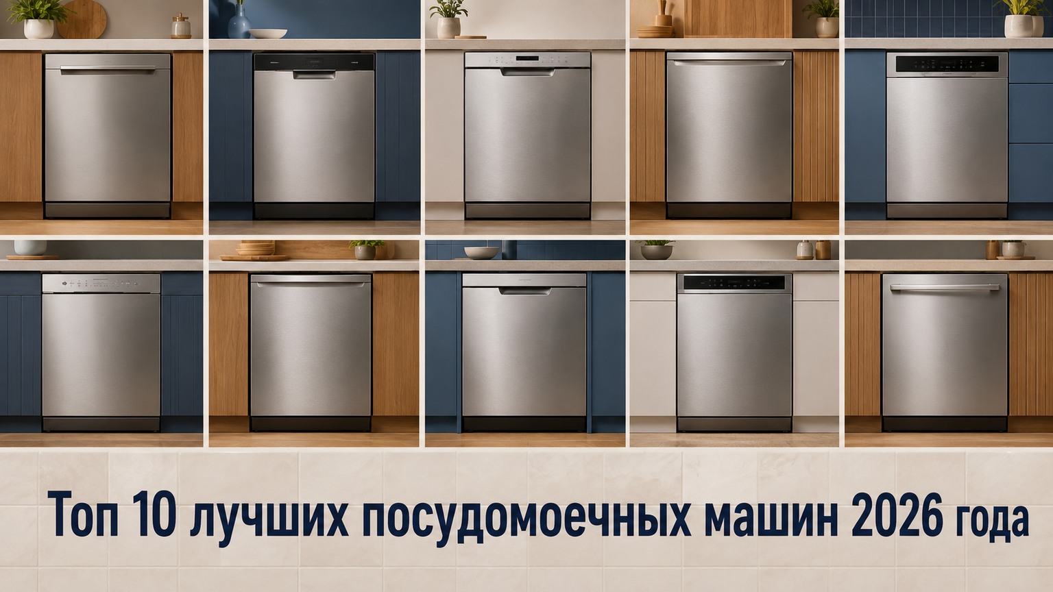 Топ 10 лучших посудомоечных машин 2026 года