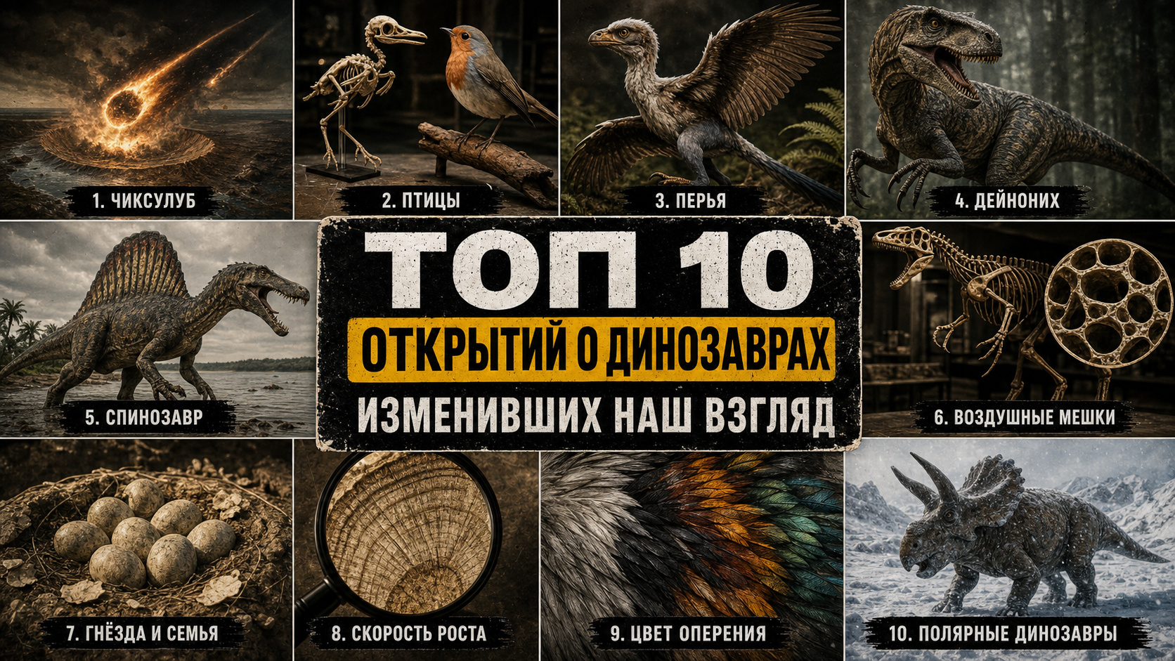 Топ 10 открытий, изменивших представление о динозаврах