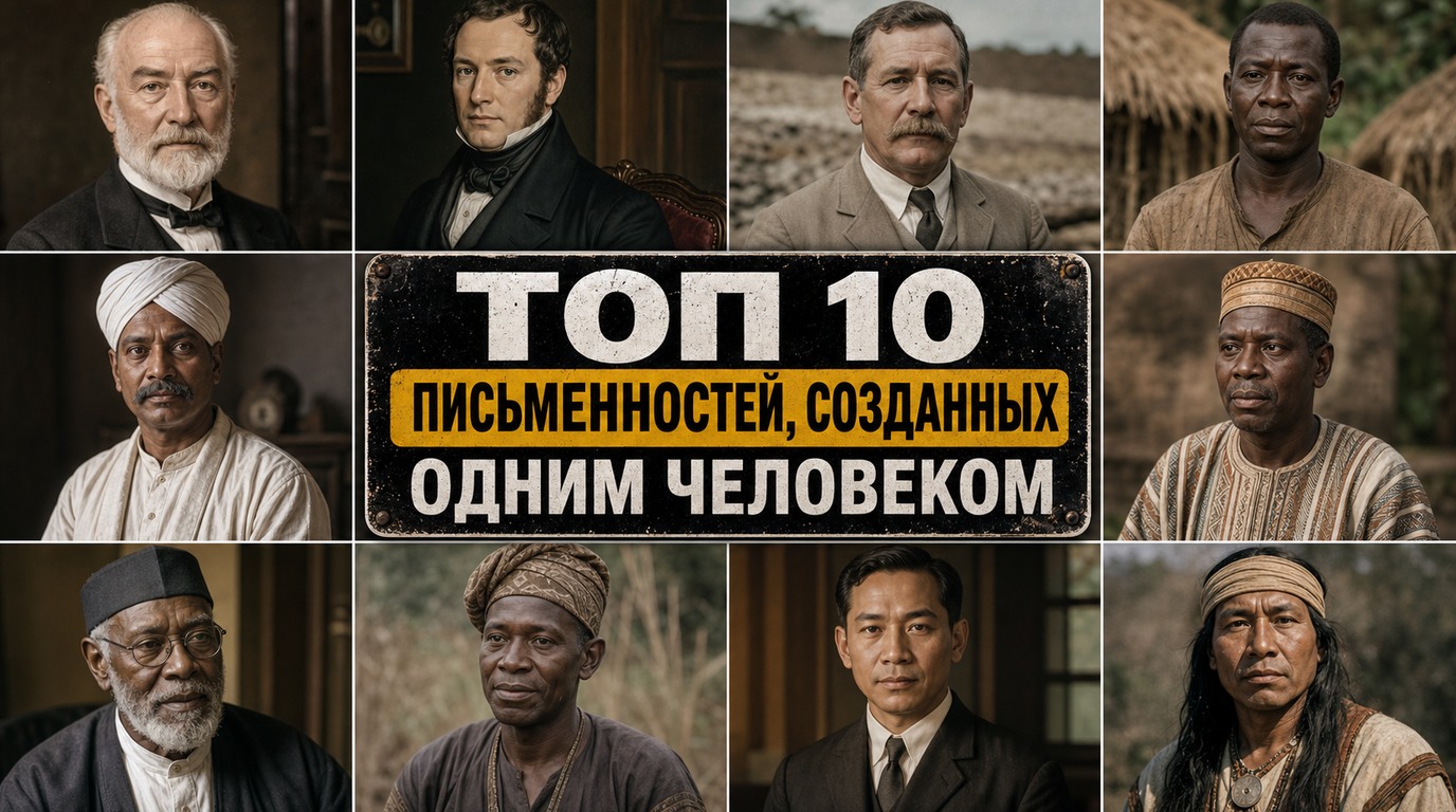 Топ 10 письменностей, созданных одним человеком