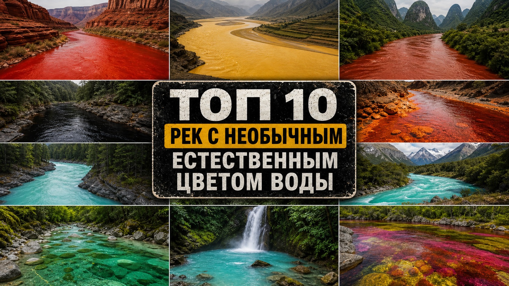 Топ 10 рек с необычным естественным цветом воды