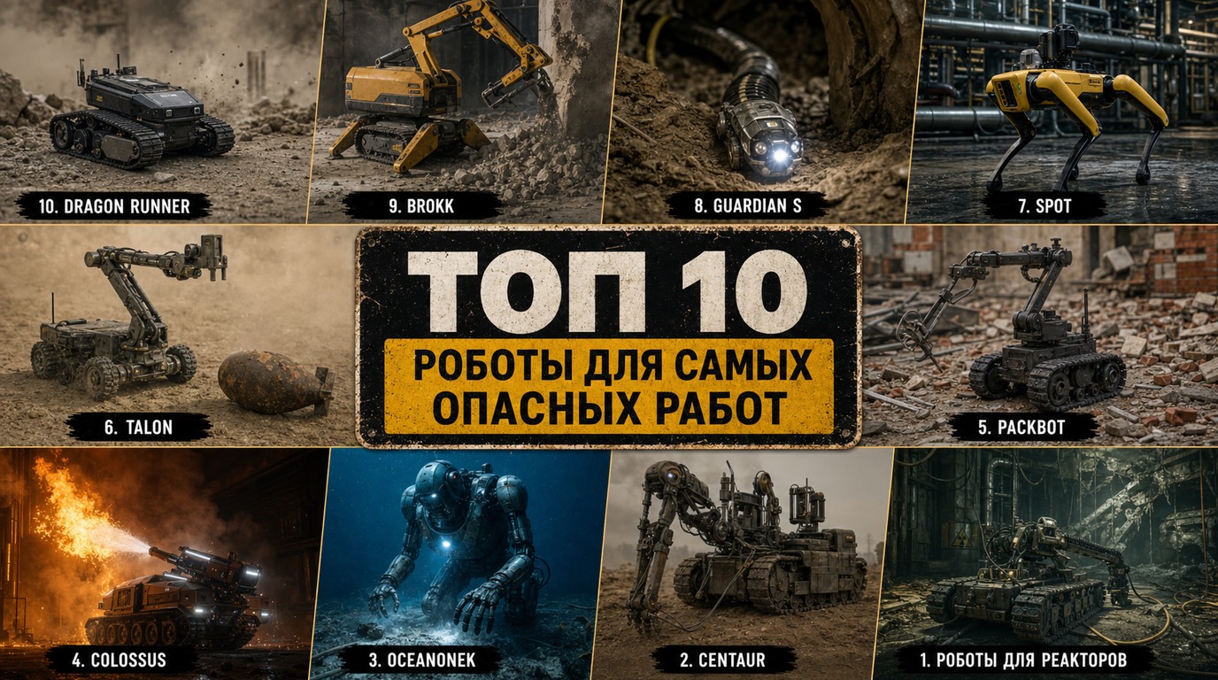 Топ 10 роботов для самых опасных работ