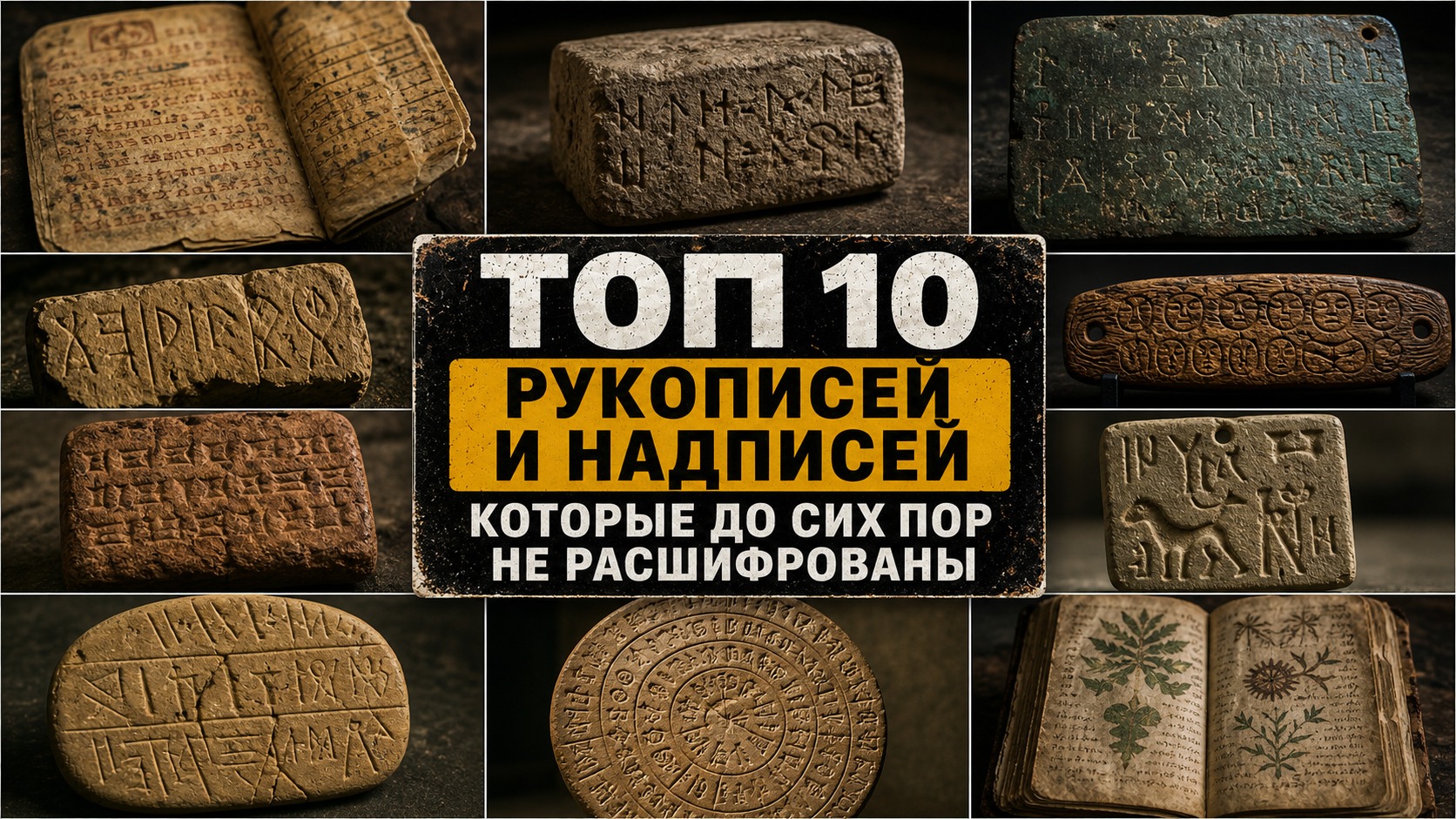 Топ 10 рукописей и надписей, которые до сих пор не расшифрованы