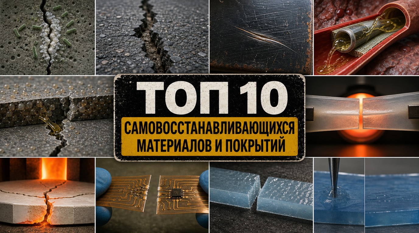 Топ 10 самовосстанавливающихся материалов и покрытий