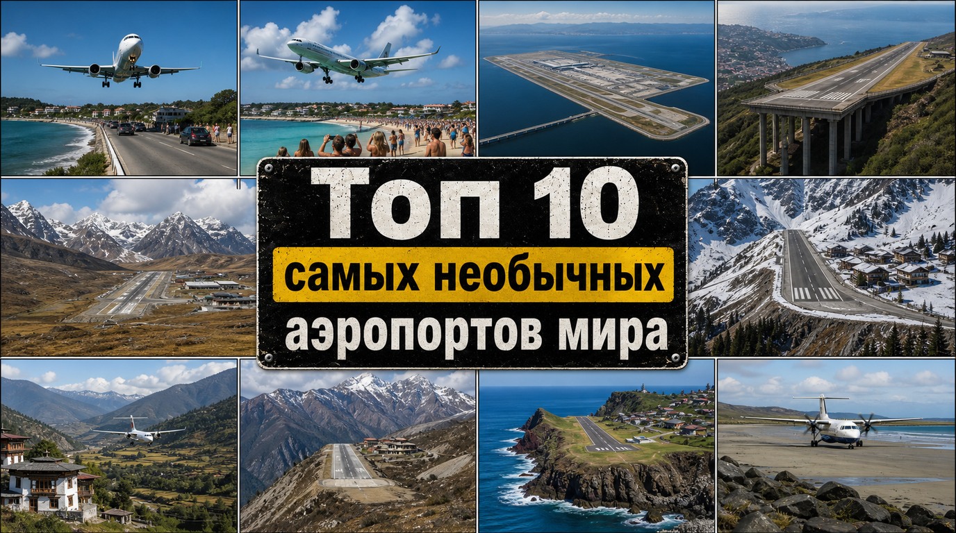 Топ 10 самых необычных аэропортов мира