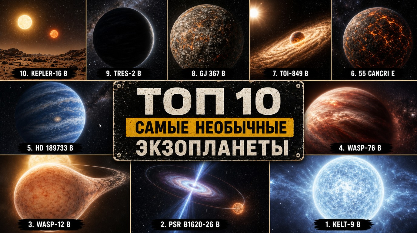 Топ 10 самых необычных экзопланет