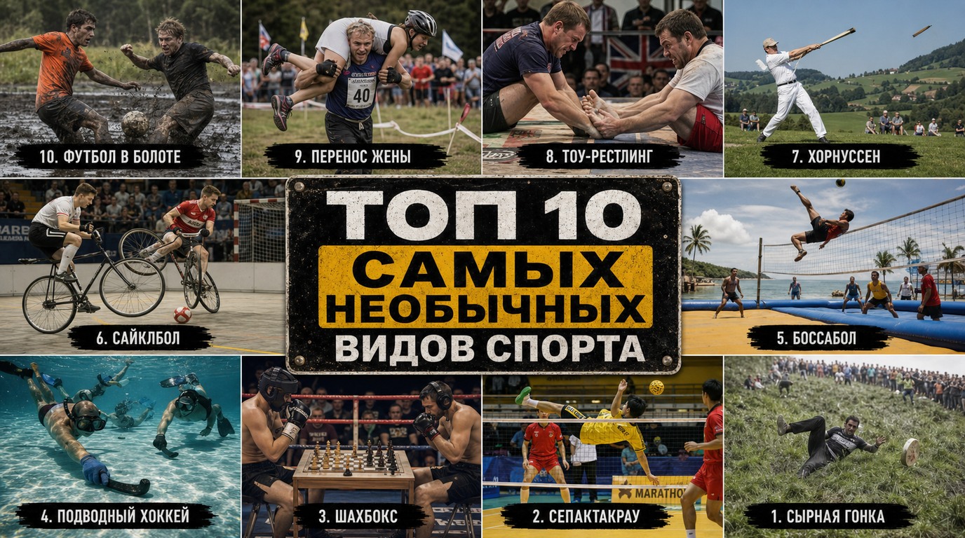 Топ 10 самых необычных видов спорта