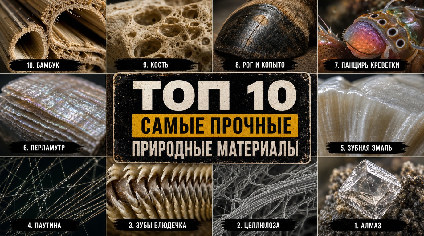 Топ 10 самых прочных природных материалов