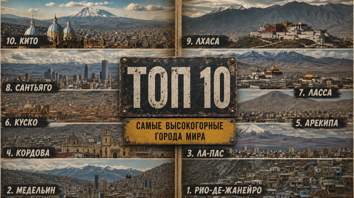 Топ 10 самых высокогорных городов мира