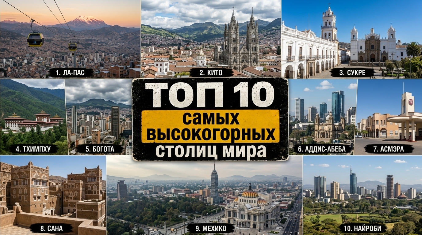 Топ 10 самых высокогорных столиц мира